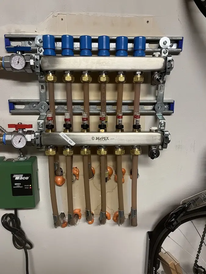 Plumber performing Gas Line Installation at a residential property in Rainbow City